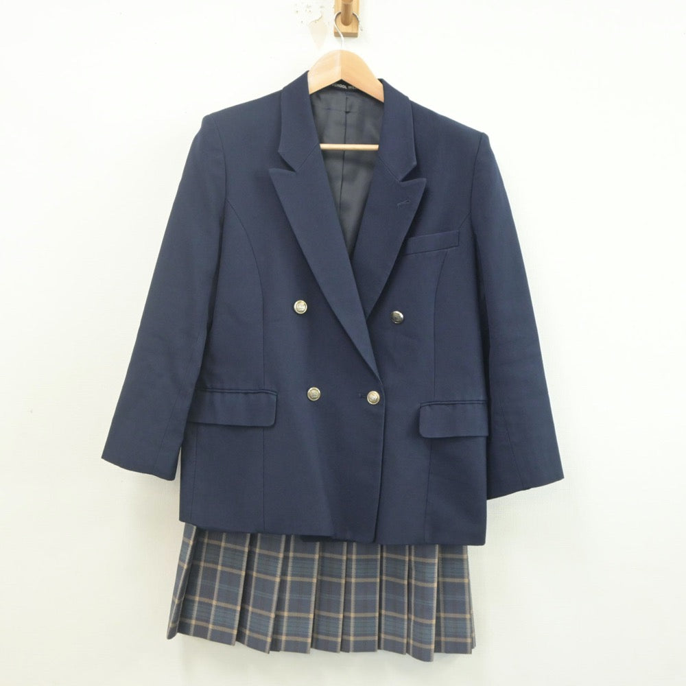 【中古】東京都 武蔵野北高校 女子制服 2点（ブレザー・スカート）sf022788