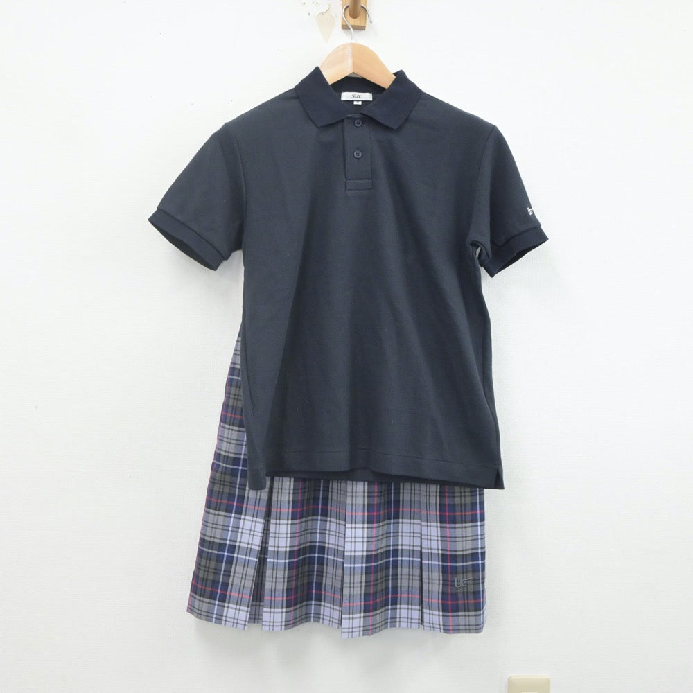 【中古】埼玉県 浦和学院高等学校 女子制服 4点（ニットベスト・シャツ・シャツ・スカート）sf022796