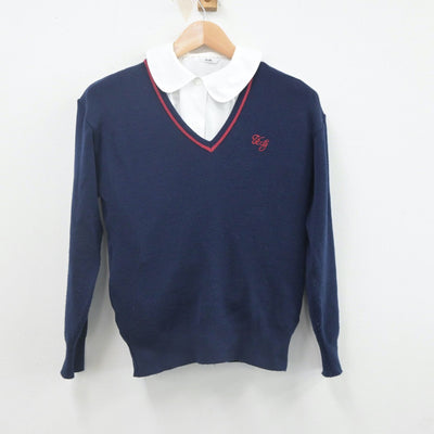 【中古】埼玉県 浦和学院高等学校 女子制服 2点（ニット・シャツ）sf022797