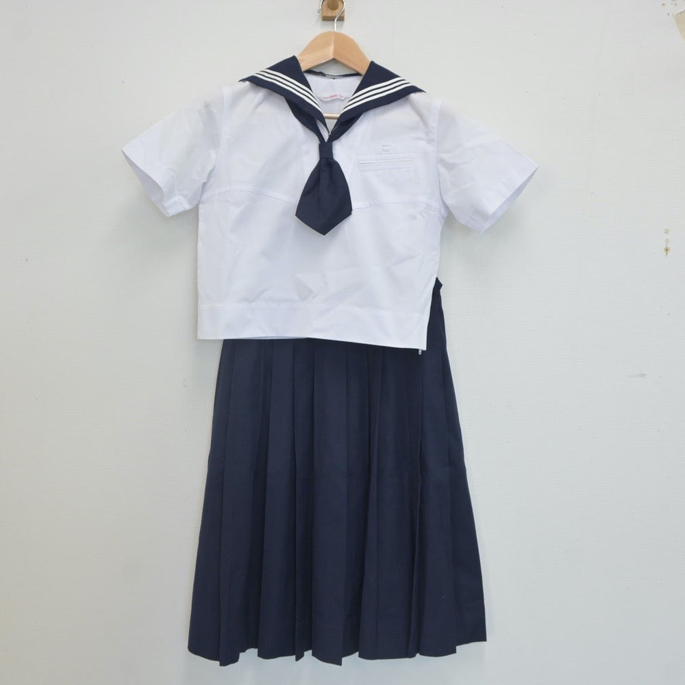 【中古】東京都 十文字中学校 女子制服 4点（セーラー服・スカート）sf022820