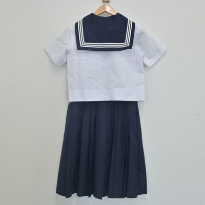 【中古】東京都 十文字中学校 女子制服 4点（セーラー服・スカート）sf022820