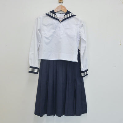 【中古】東京都 十文字中学校 女子制服 4点（セーラー服・スカート）sf022820