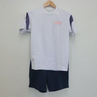 【中古】埼玉県 川越南高等学校 女子制服 2点（体操服 上・体操服 下）sf022822