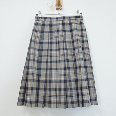 【中古】埼玉県 川越南高等学校 女子制服 4点（ニットベスト・スカート）sf022826