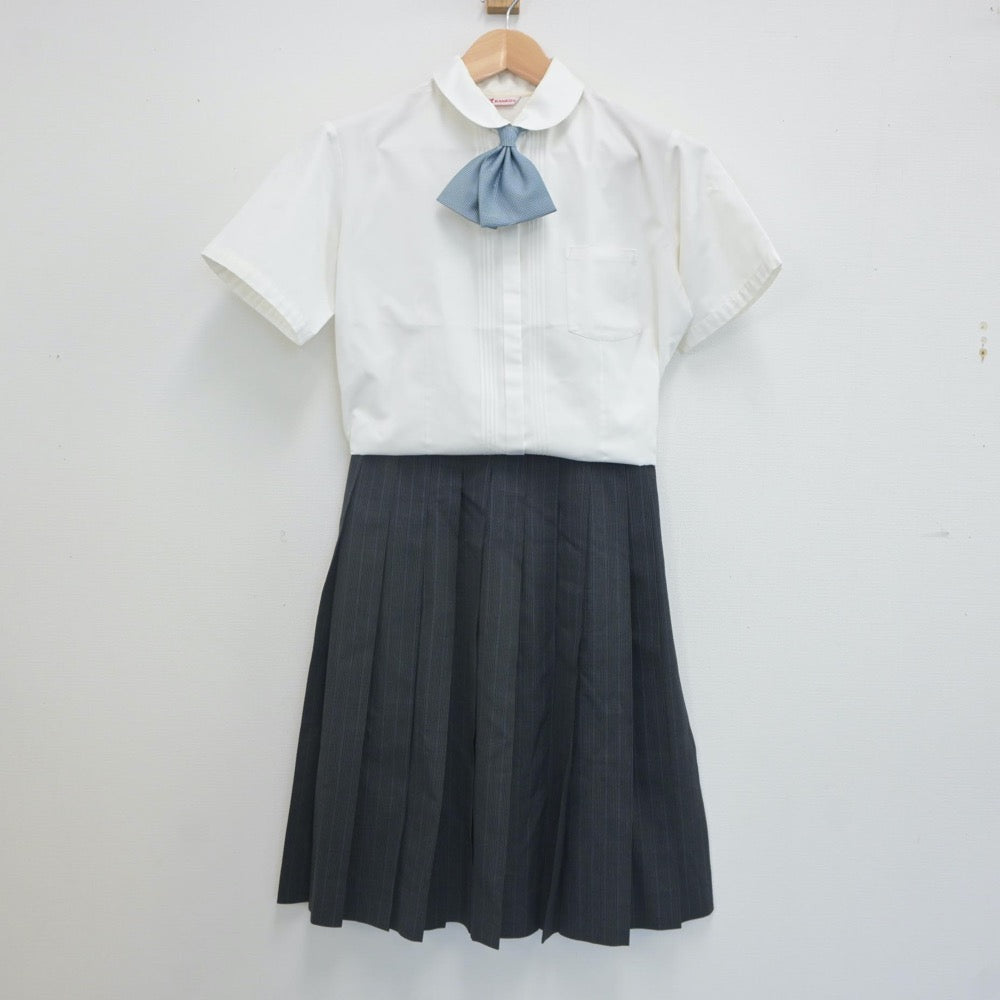 【中古】静岡県 藤枝順心高等学校 女子制服 6点（シャツ・スカート）sf022836