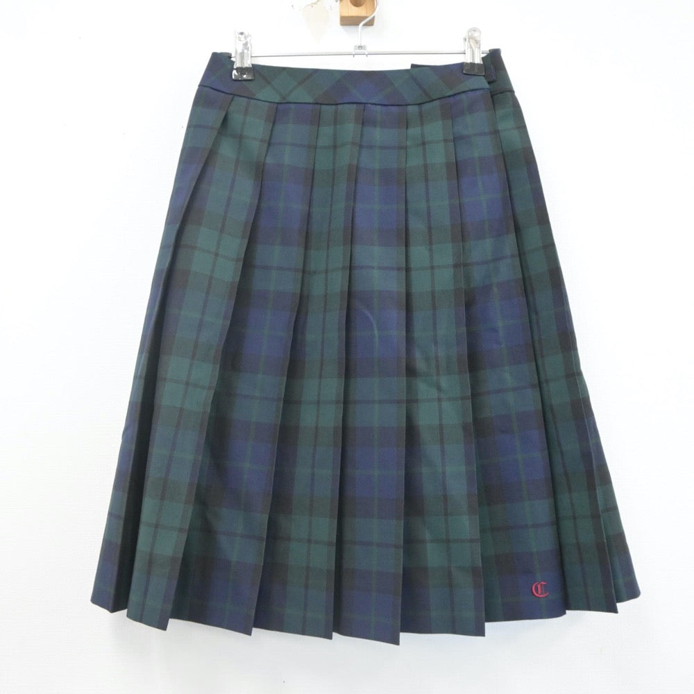 【中古】静岡県 知徳高等学校 女子制服 5点（ベスト・シャツ・スカート）sf022853