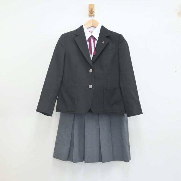 【中古制服】岡山県 津山商業高等学校 女子制服 5点（ブレザー・シャツ・スカート）sf022869【リサイクル学生服】 | 中古制服通販パレイド