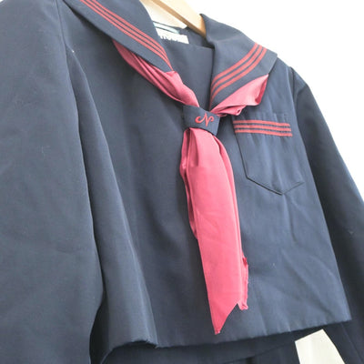 【中古】宮城県 中田中学校 女子制服 3点（セーラー服・スカート）sf022870