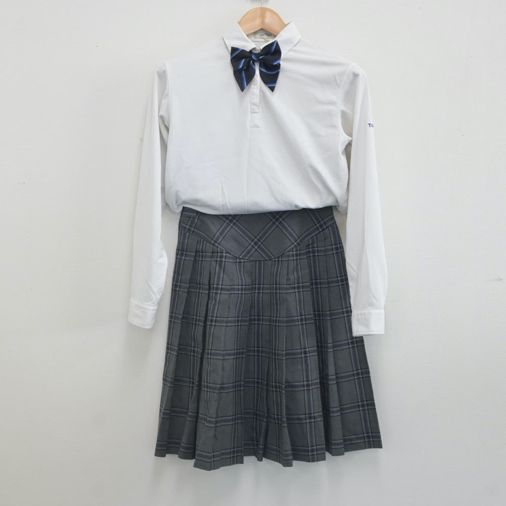 【中古】北海道 北海道札幌東豊高等学校 女子制服 4点（ブレザー・シャツ・スカート）sf022872