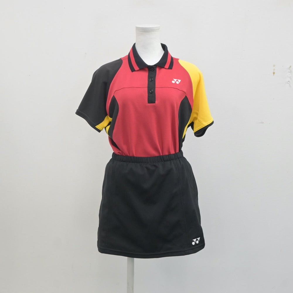 【中古】宮城県 福岡中学校/テニス部ユニフォーム 女子制服 2点（部活ユニフォーム 上・部活ユニフォーム 下）sf022878