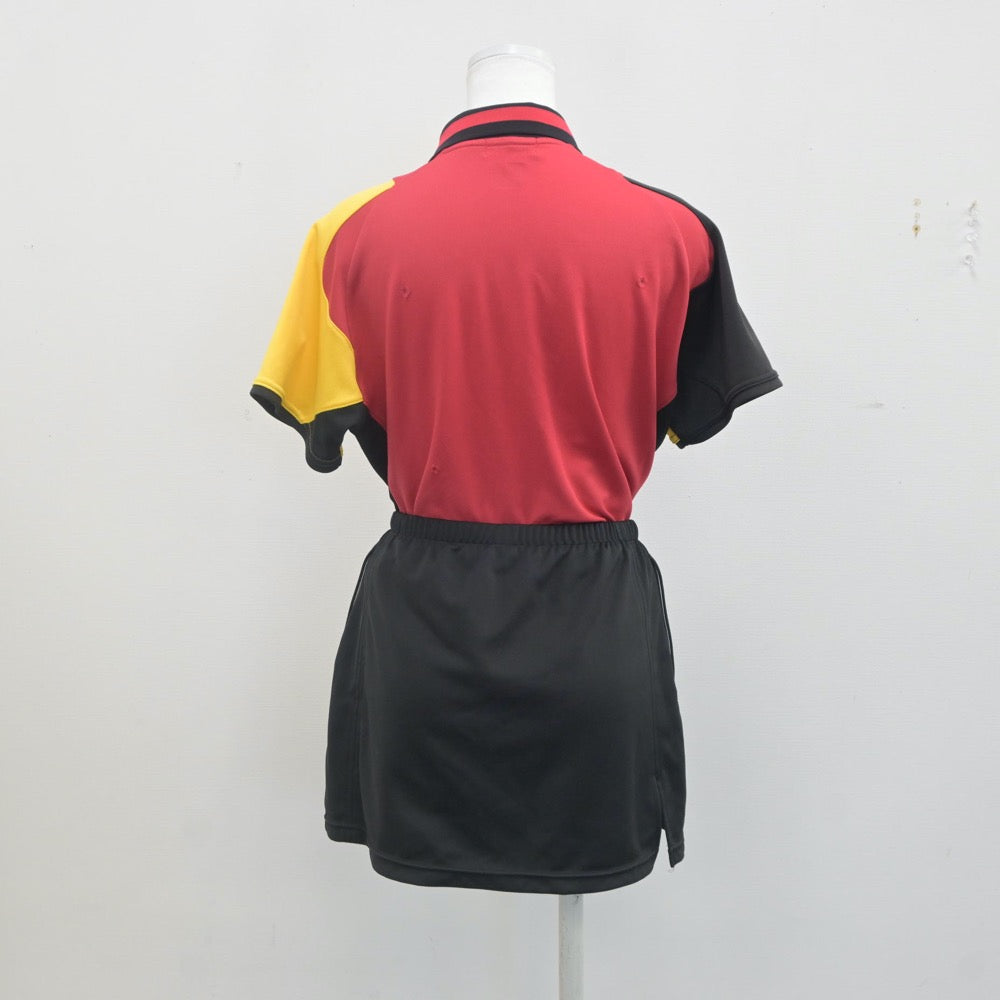 【中古】宮城県 福岡中学校/テニス部ユニフォーム 女子制服 2点（部活ユニフォーム 上・部活ユニフォーム 下）sf022878