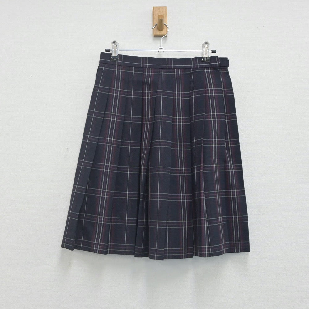 【中古】福岡県 西日本短期大学附属高等学校 女子制服 3点（シャツ・ニットベスト・スカート）sf022894