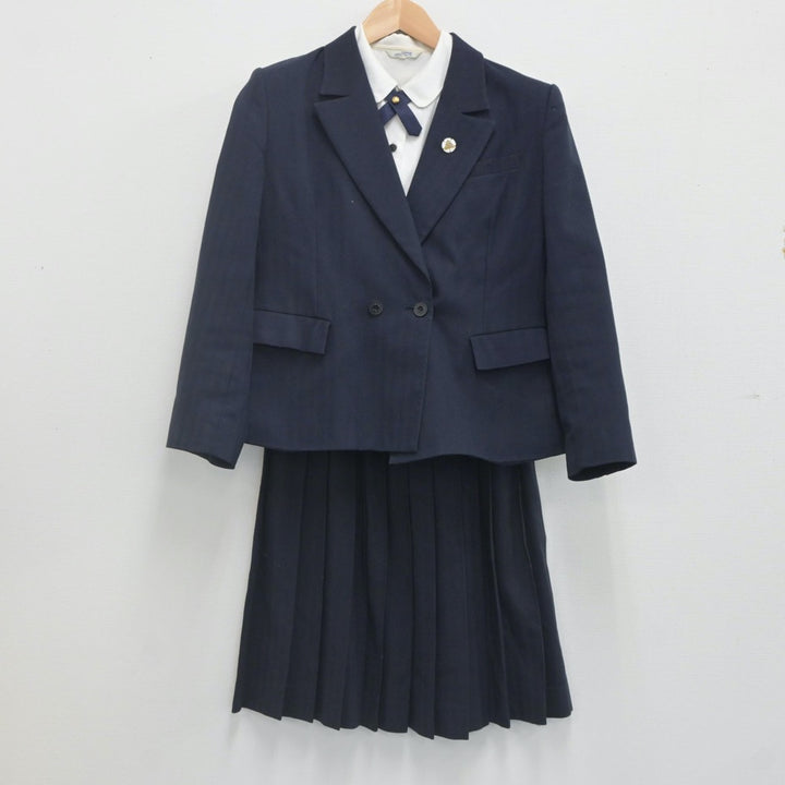 A570/S787(中古)福島県 清陵情報高校 女子制服6点 /大きめ