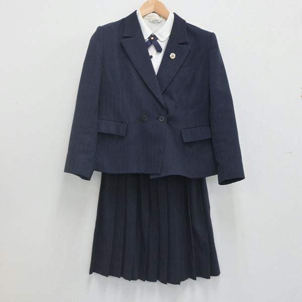 【中古制服】福岡県 八女高等学校 女子制服 6点（ブレザー・シャツ 