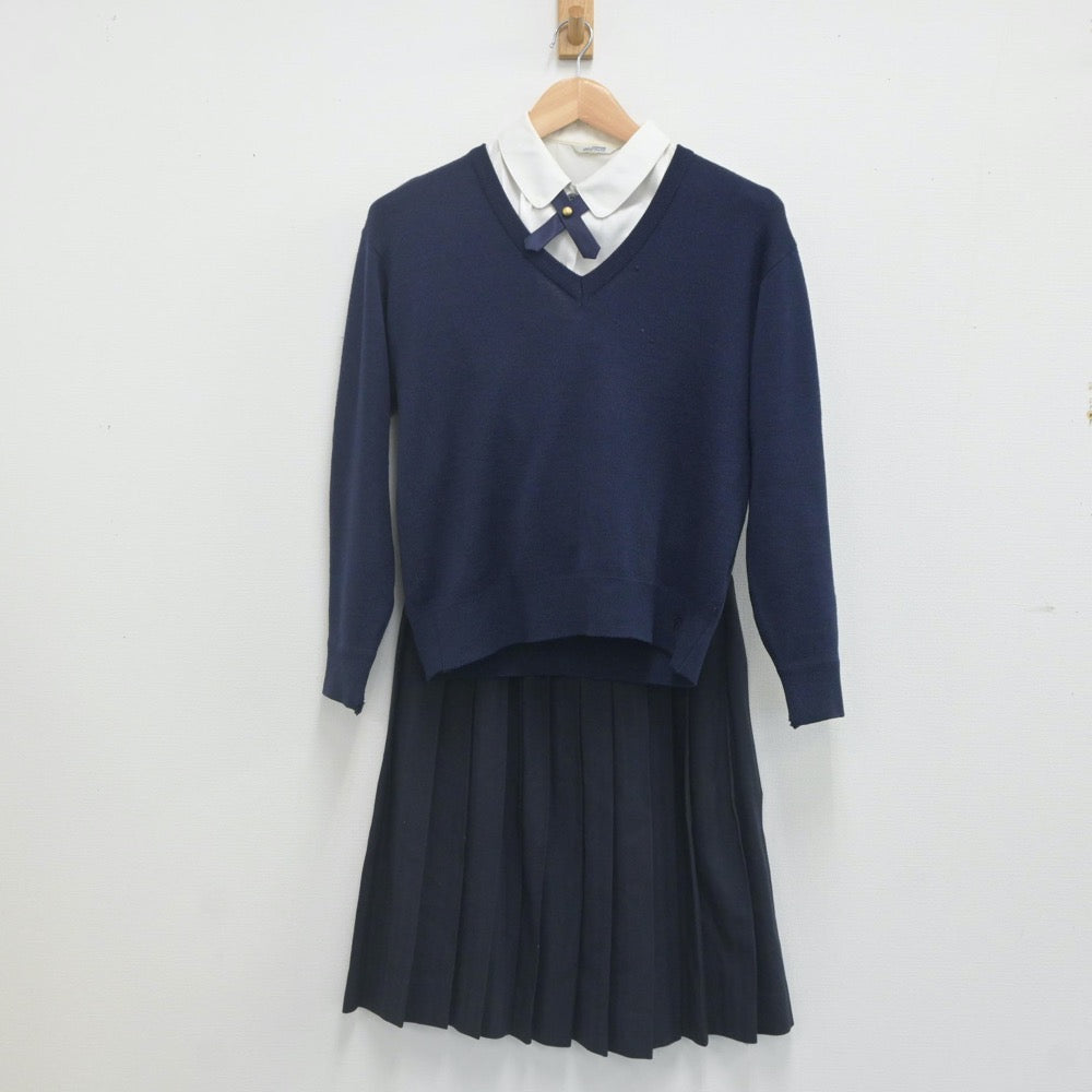 中古制服】福岡県 八女高等学校 女子制服 6点（ブレザー・シャツ・ニット・スカート）sf022895【リサイクル学生服】 | 中古制服通販パレイド