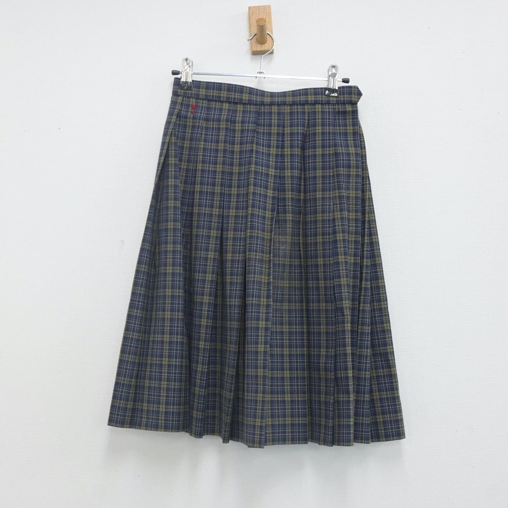 【中古】福岡県 八女学院高等学校 女子制服 4点（シャツ・スカート）sf022898