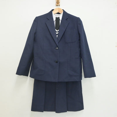 【中古】静岡県 浜松工業高等学校 女子制服 6点（ブレザー・シャツ・ニット・スカート）sf022902