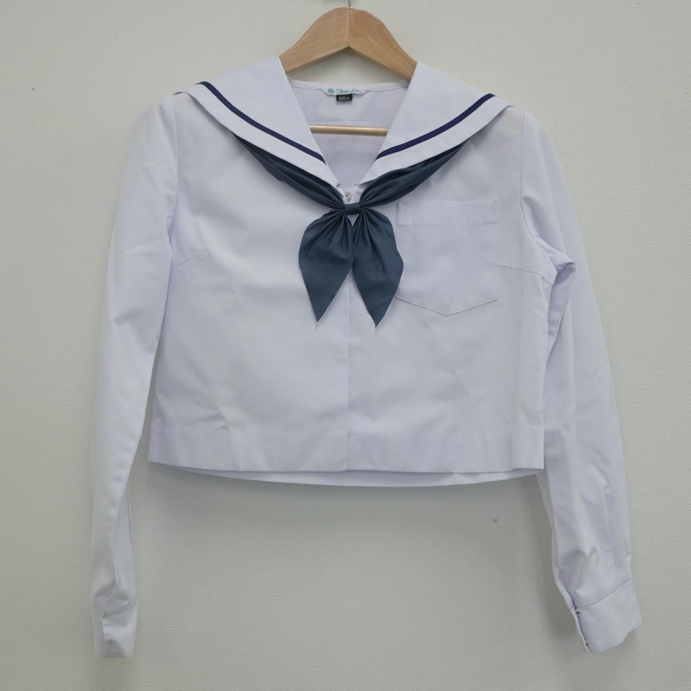 【中古】和歌山県 明和中学校 女子制服 4点（セーラー服・スカート）sf022908