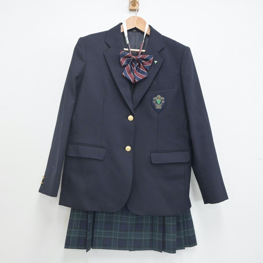 【中古】埼玉県 星槎国際高等学校 女子制服 5点（ブレザー・ニットベスト・スカート）sf022911