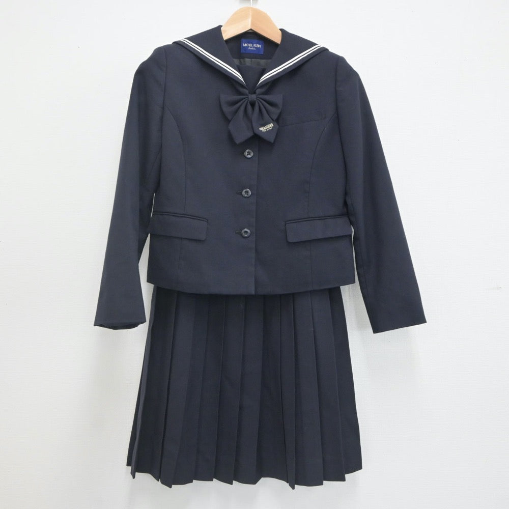 【中古】愛知県 桜花学園高等学校 女子制服 3点（セーラー服・スカート）sf022912