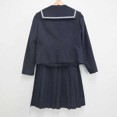 【中古】愛知県 桜花学園高等学校 女子制服 3点（セーラー服・スカート）sf022912