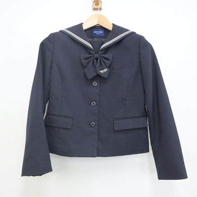 【中古】愛知県 桜花学園高等学校 女子制服 3点（セーラー服・スカート）sf022912