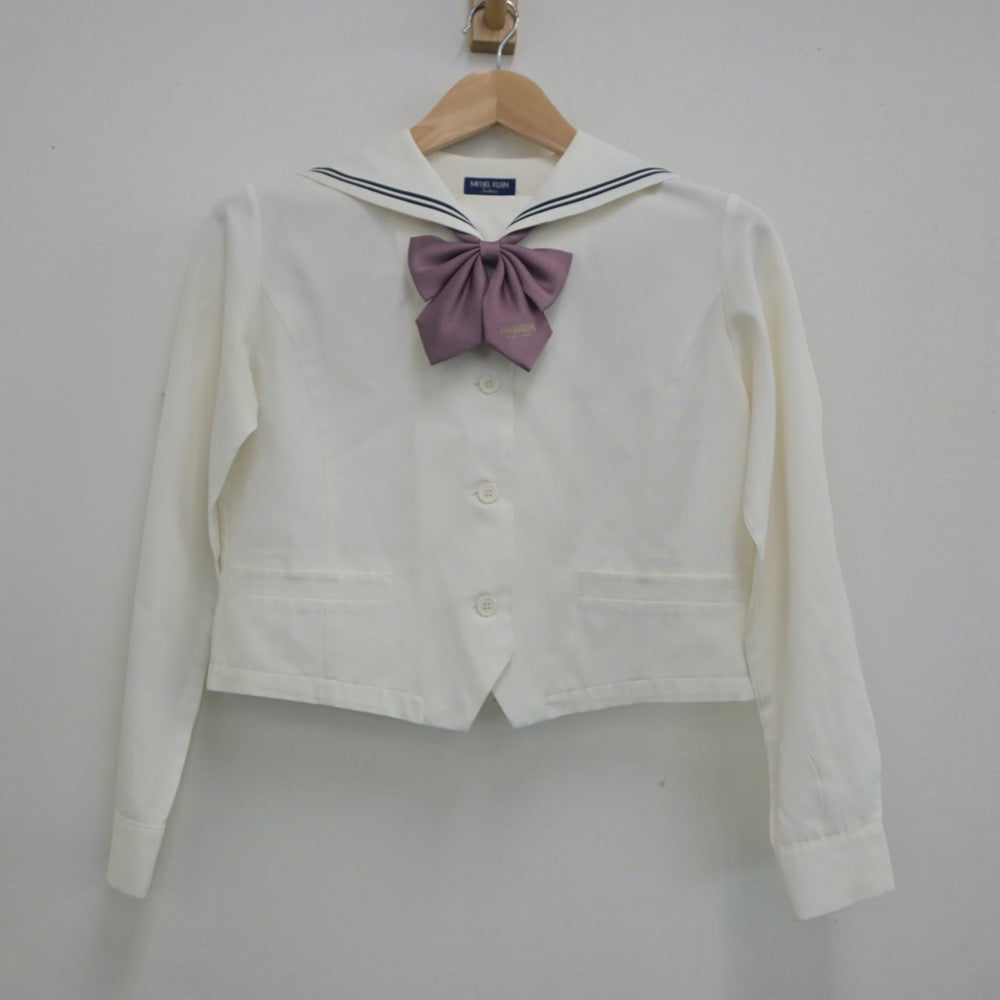 【中古】愛知県 桜花学園高等学校 女子制服 3点（セーラー服・スカート）sf022914