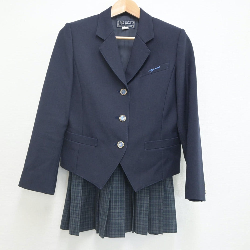 【中古】山形県 鶴岡中央高等学校 女子制服 2点（ブレザー・スカート）sf022921