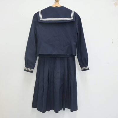 【中古】東京都 金町中学校 女子制服 3点（セーラー服・ジャンパースカート）sf022924