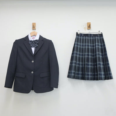 【中古】東京都 浅草高等学校 女子制服 4点（ブレザー・シャツ・スカート）sf022928