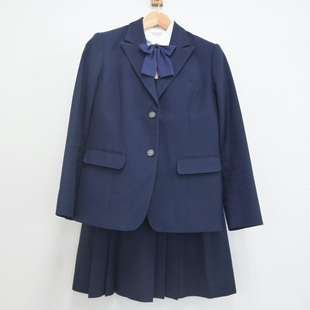 【中古】千葉県 市原中央高等学校 女子制服 6点（ブレザー・シャツ・ベスト・スカート）sf022933