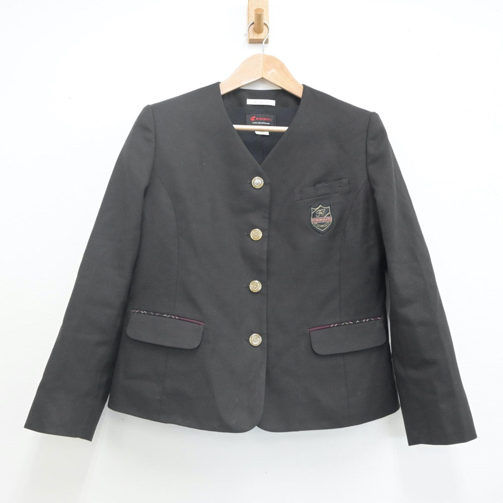 【中古】大阪府 文の里中学校 女子制服 3点（ブレザー・スカート）sf022937