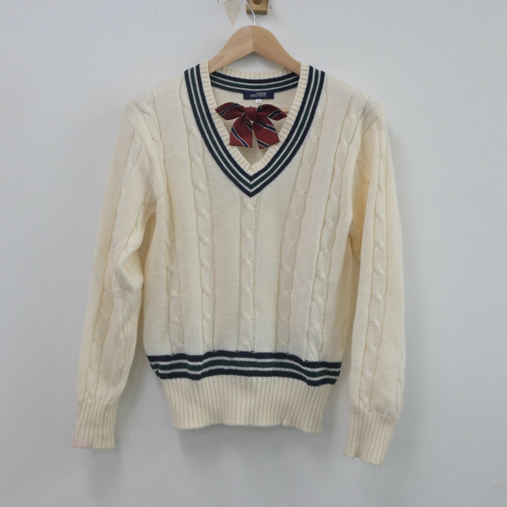 【中古】北海道 とわの森三愛高等学校 女子制服 3点（ニット）sf022949