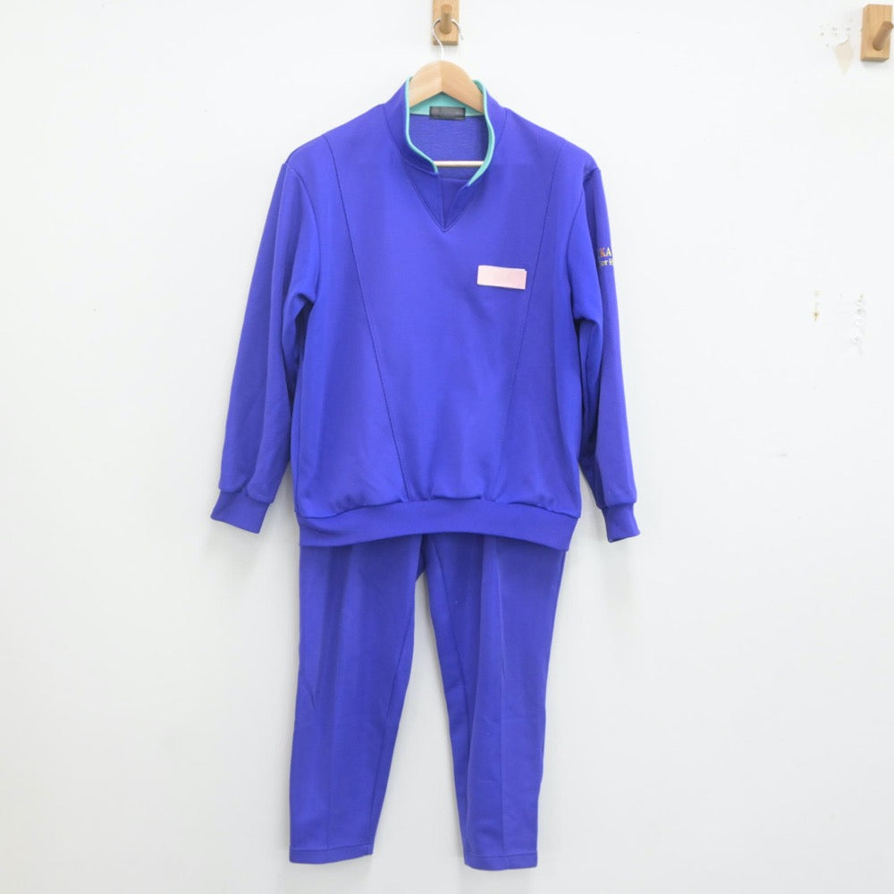 【中古】栃木県 真岡東中学校 女子制服 2点（ジャージ 上・ジャージ 下）sf022955