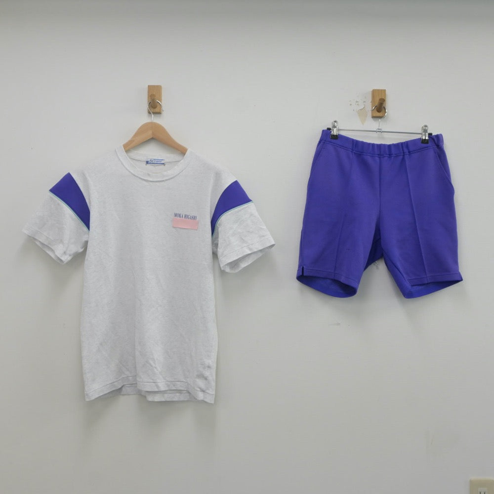 中古制服】栃木県 真岡東中学校 女子制服 2点（体操服 上・体操
