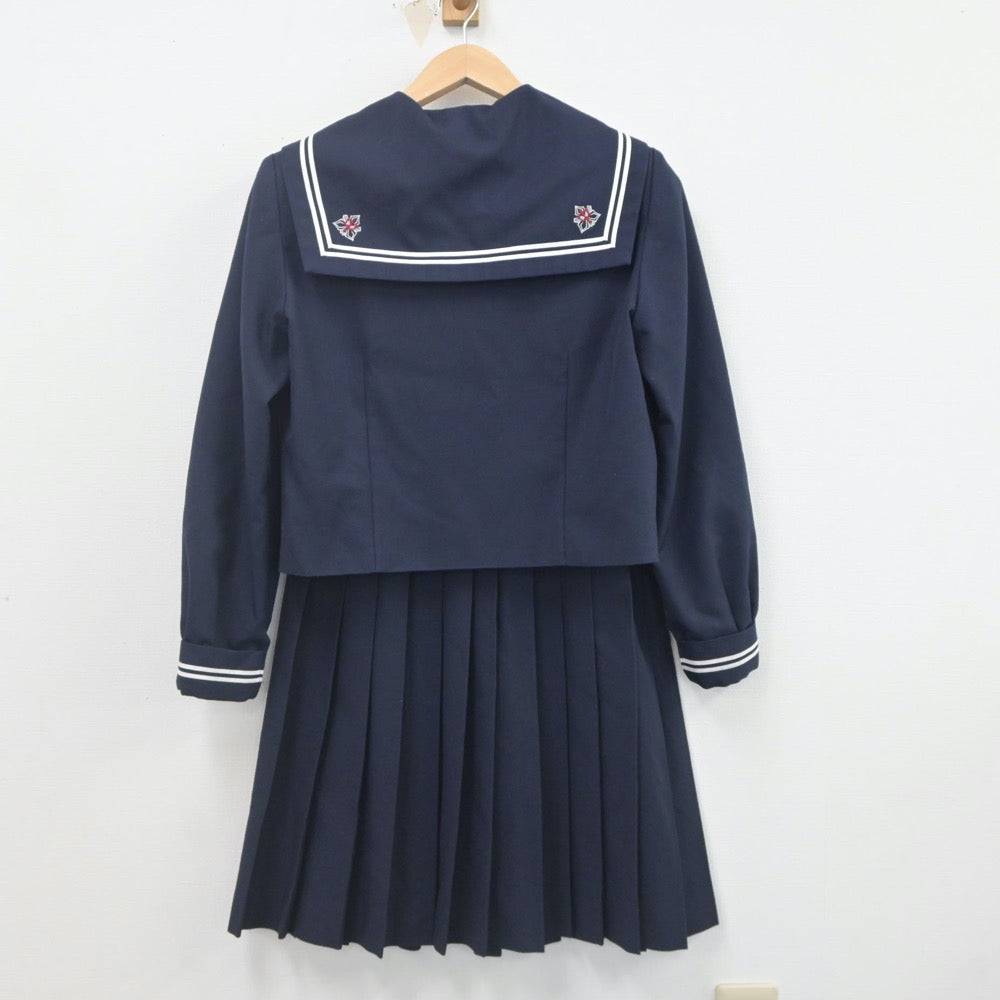 【中古】千葉県 稲毛中学校 女子制服 3点（セーラー服・スカート）sf022961