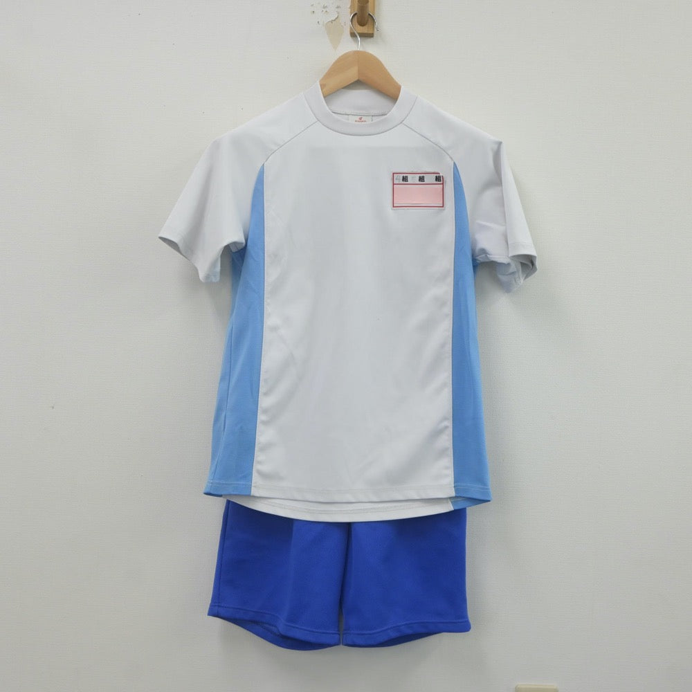 【中古】千葉県 稲毛中学校 女子制服 2点（体操服 上・体操服 下）sf022969