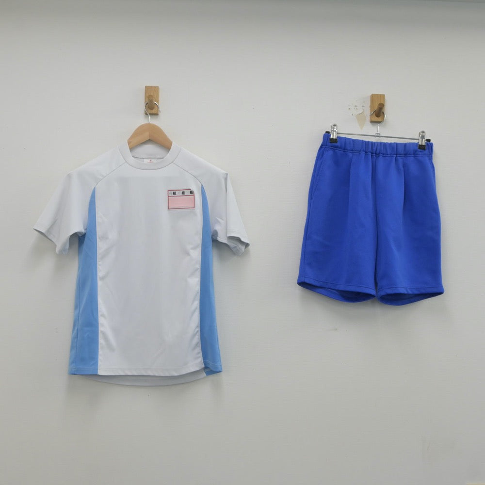 【中古】千葉県 稲毛中学校 女子制服 2点（体操服 上・体操服 下）sf022969