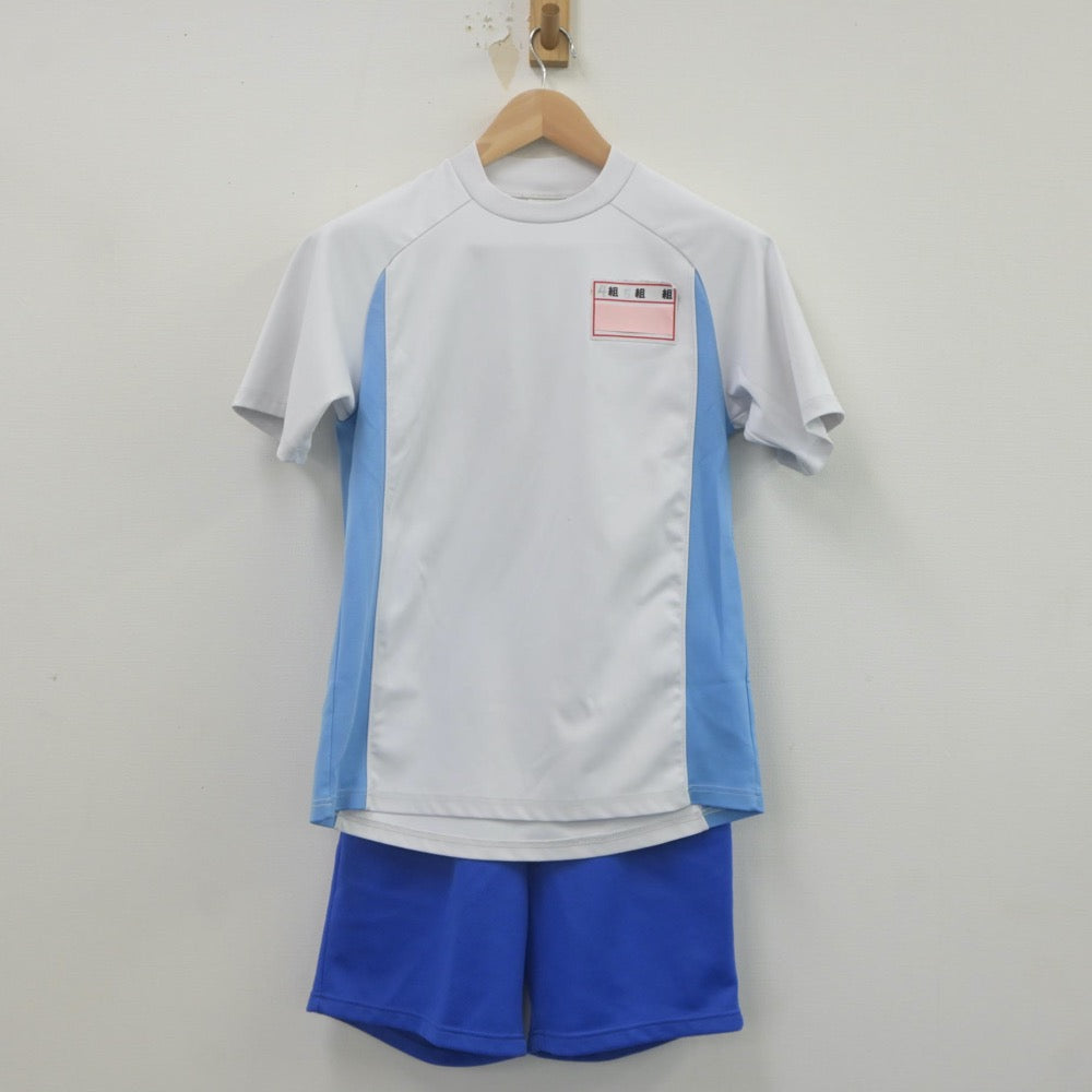 【中古】千葉県 稲毛中学校 女子制服 2点（体操服 上・体操服 下）sf022970