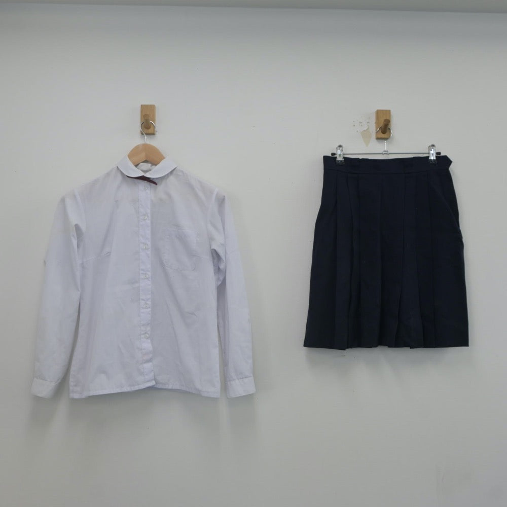 【中古】東京都 女子美術大学付属高等学校 女子制服 6点（ブレザー・ベスト・シャツ・スカート）sf022994