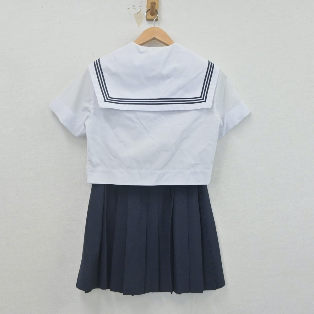 【中古】大阪府 高美中学校 女子制服 2点（セーラー服・スカート）sf022998