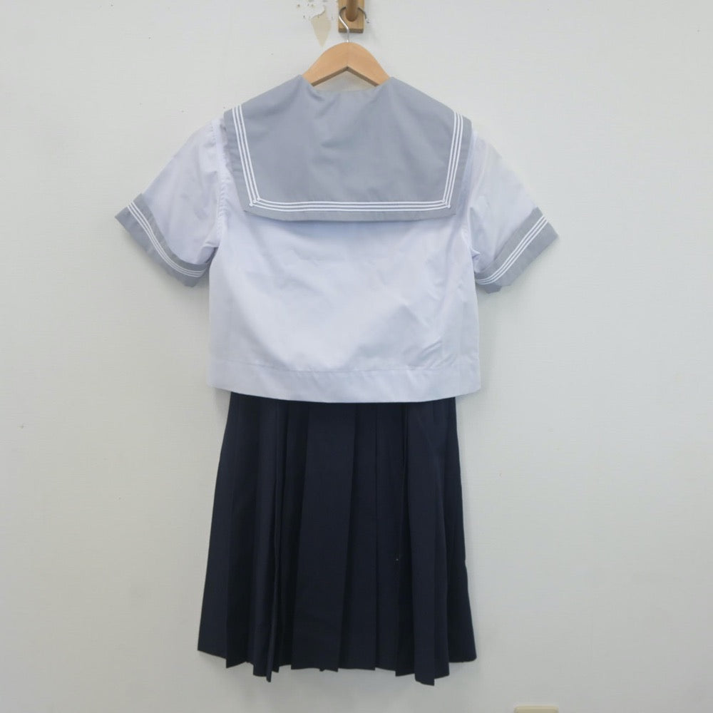 【中古】北海道 函館北中学校 女子制服 2点（セーラー服・スカート）sf023001