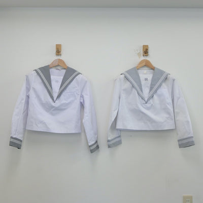 【中古】北海道 函館北中学校 女子制服 2点（セーラー服）sf023002