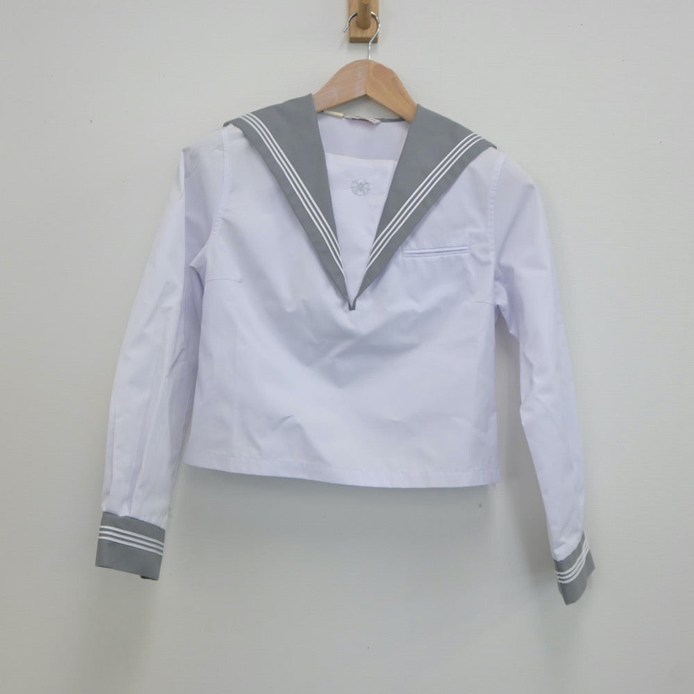 【中古】北海道 函館北中学校 女子制服 2点（セーラー服）sf023002