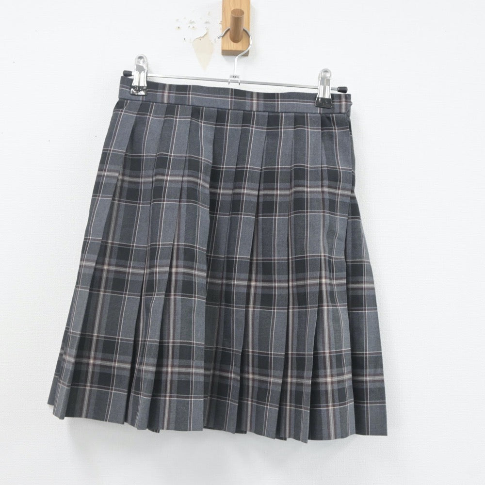 【中古】北海道 北海学園札幌高等学校 女子制服 4点（ニットベスト・シャツ・スカート）sf023009