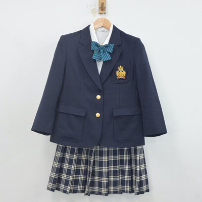 【中古】千葉県 流通経済大学付属柏高等学校 女子制服 6点（ブレザー・シャツ・スカート）sf023016