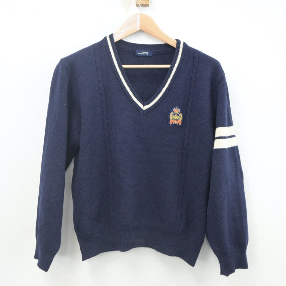 【中古】千葉県 流通経済大学付属柏高等学校 女子制服 2点（ニット）sf023018