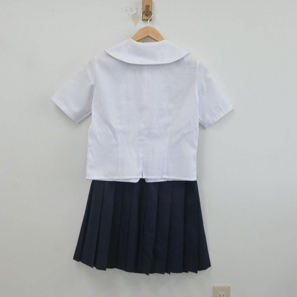 【中古】大阪府 プール学院高等学校 女子制服 3点（シャツ・スカート）sf023021