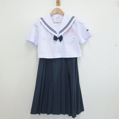 【中古】福岡県 春日野中学校 女子制服 2点（セーラー服・スカート）sf023027