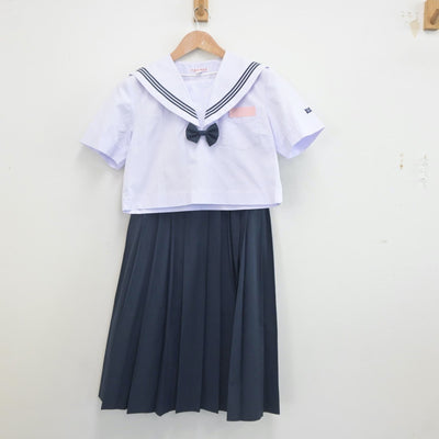 【中古】福岡県 春日野中学校 女子制服 2点（セーラー服・スカート）sf023028